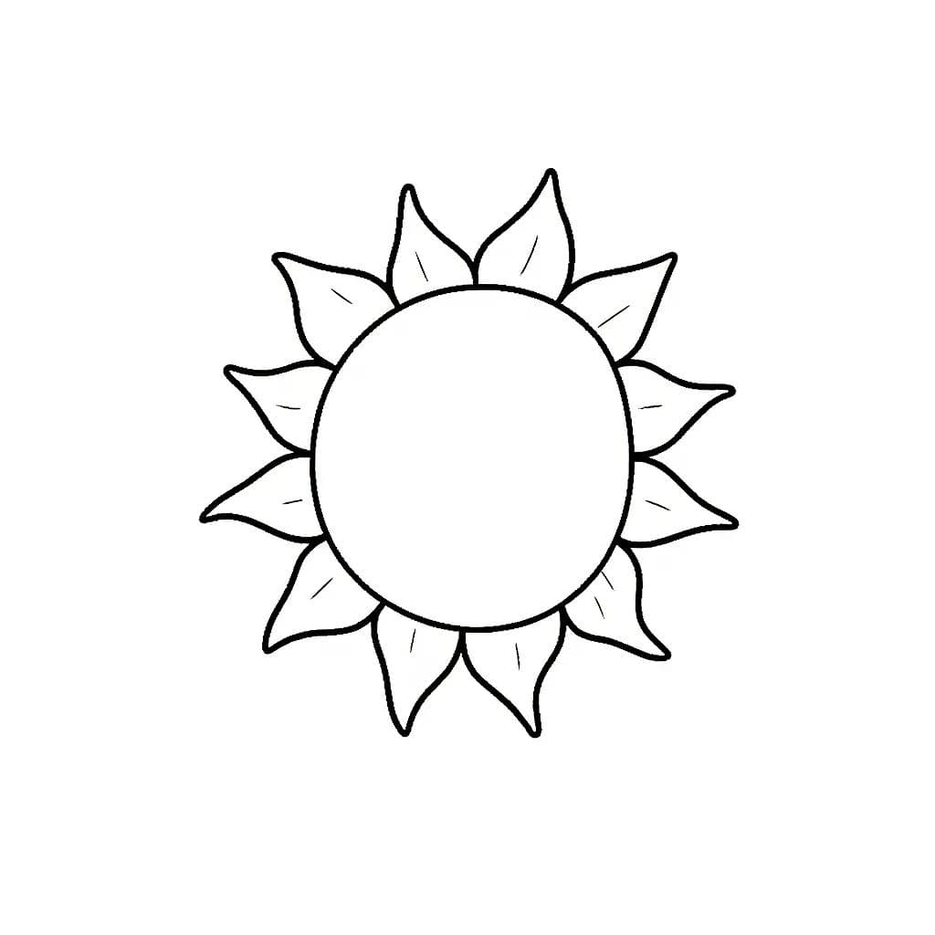 Sun Coloring Pages