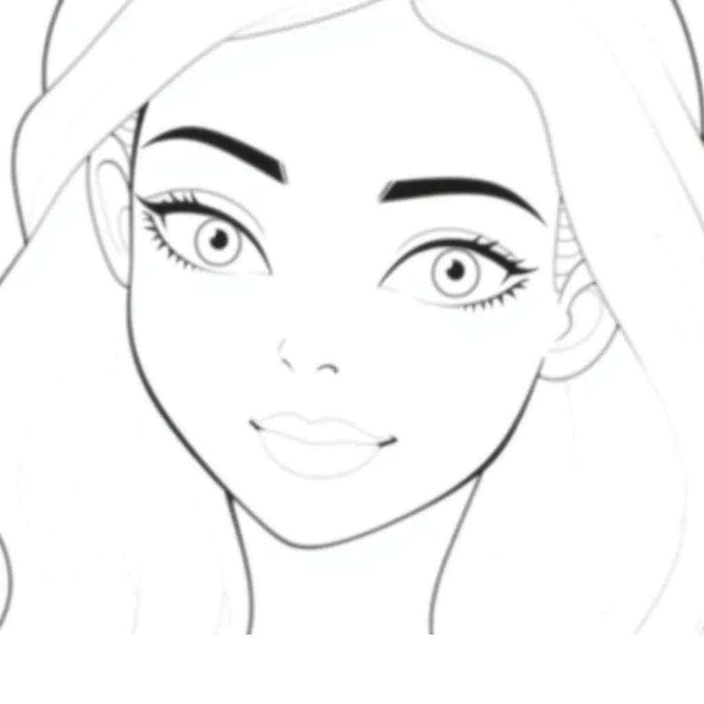 Makeup Coloring Pages