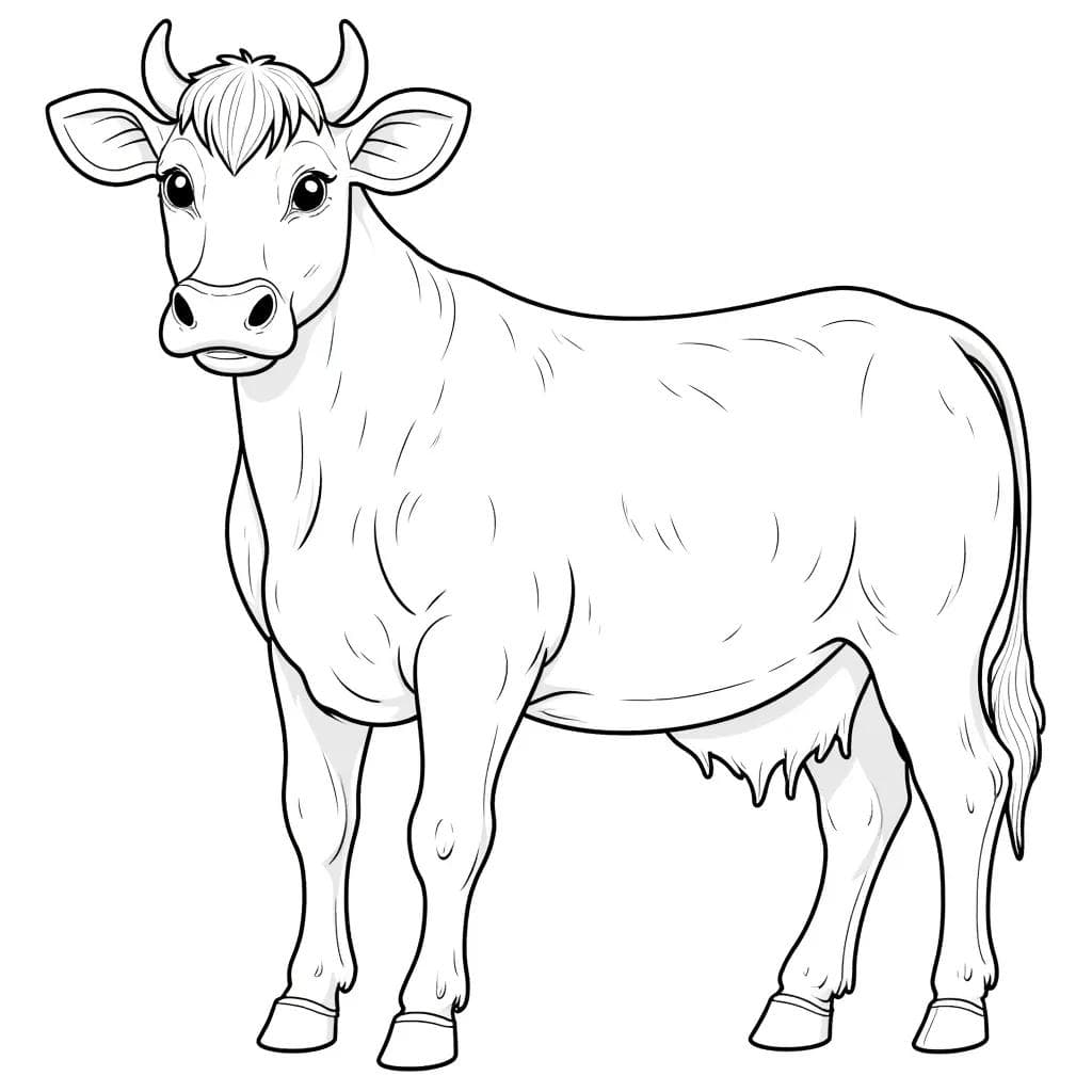 Cow Coloring Pages