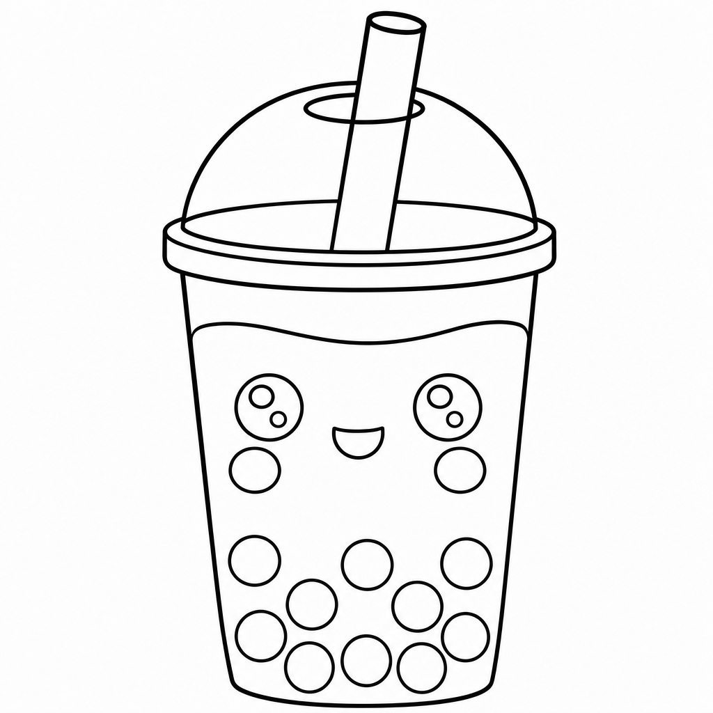 Boba Coloring Pages preview