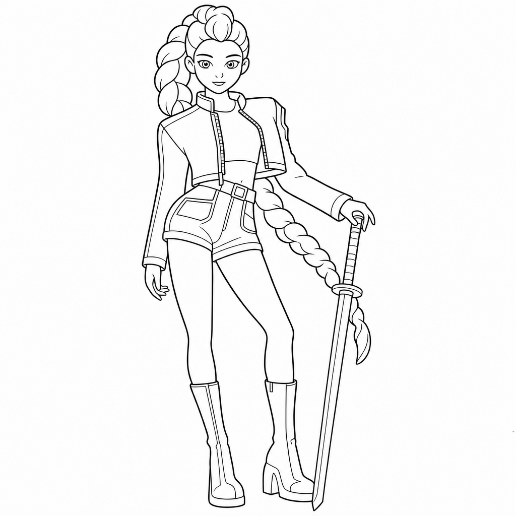 KPop Demon Hunters Coloring Pages preview