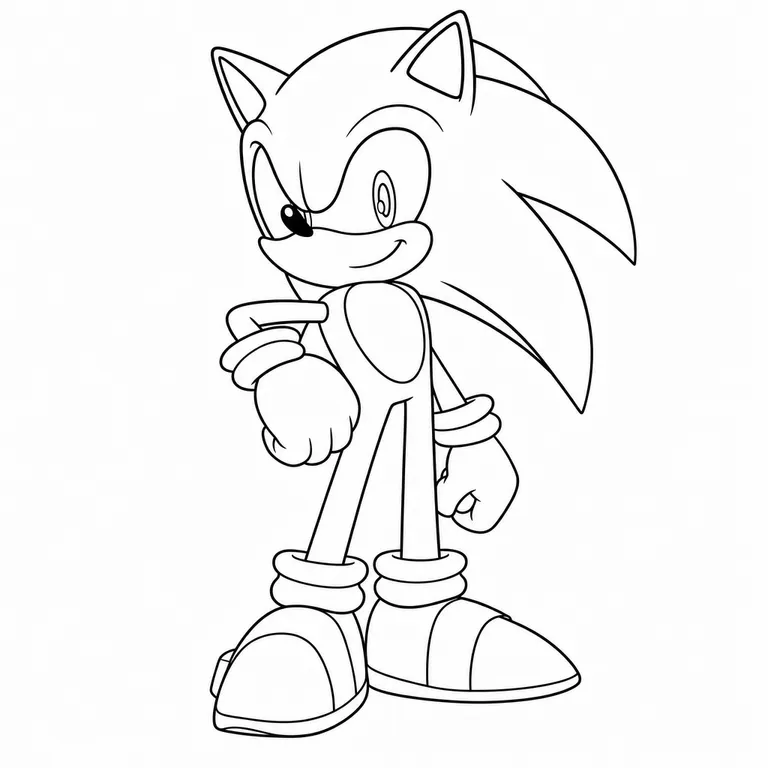 Sonic Coloring Pages preview
